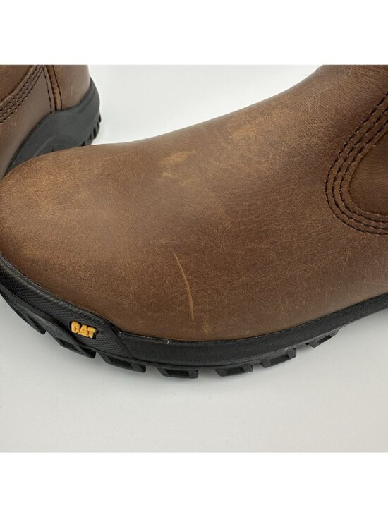 Caterpillar  Drawbar Men\'s Size 7.5 US Brown Leather Pull-On Work Boots F2892-18 main image 9